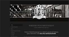 Desktop Screenshot of porterspubeaston.com