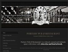 Tablet Screenshot of porterspubeaston.com